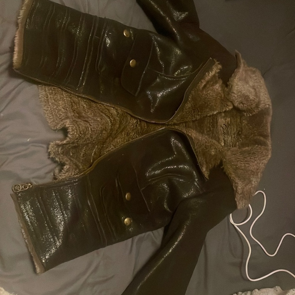 leather jacket made by guess.  Size small